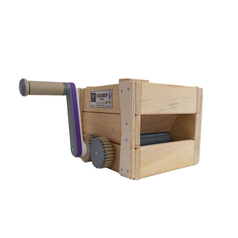 Ayaksız Kapaklı Manuel Ahşap Üzüm Ezme-Patlatma Makinesi