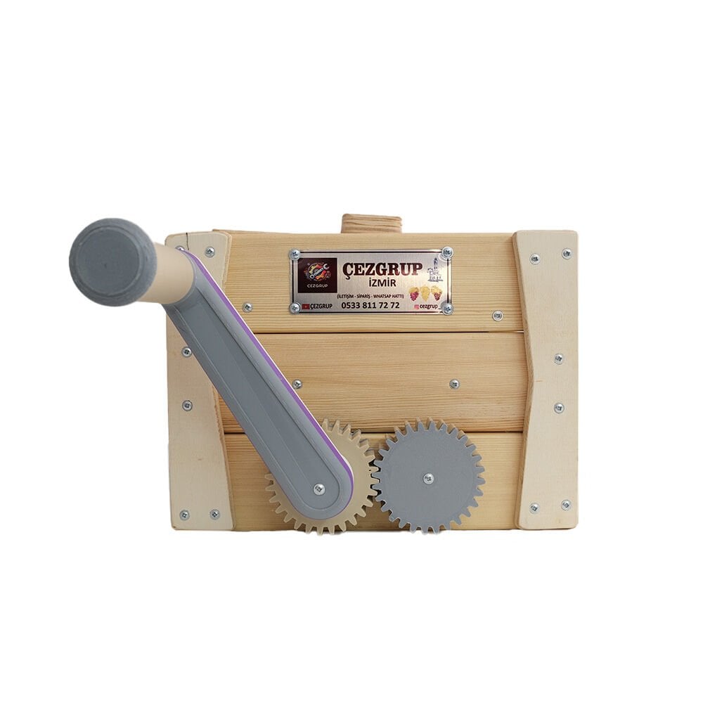 Ayaksız Kapaklı Manuel Ahşap Üzüm Ezme-Patlatma Makinesi