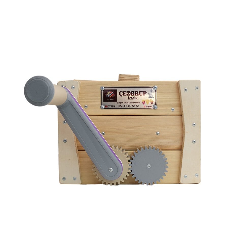 Ayaksız Kapaklı Manuel Ahşap Üzüm Ezme-Patlatma Makinesi