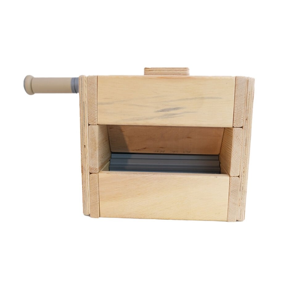 Ayaksız Kapaklı Manuel Ahşap Üzüm Ezme-Patlatma Makinesi