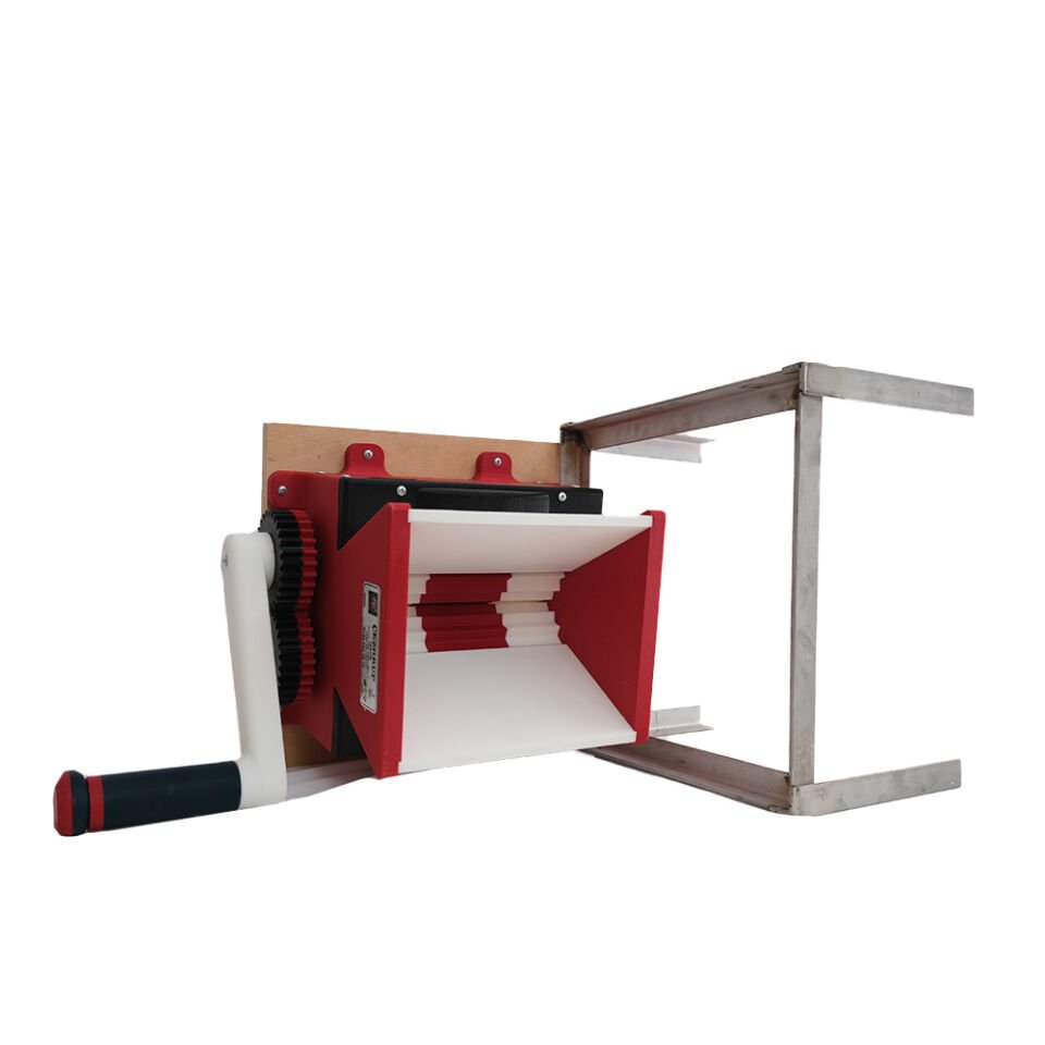 Pla - Ahşap Tabanlı Manuel 304 Paslanmaz Çelik (Krom) Ayaklı Üzüm Ezme-Patlatma Makinesi