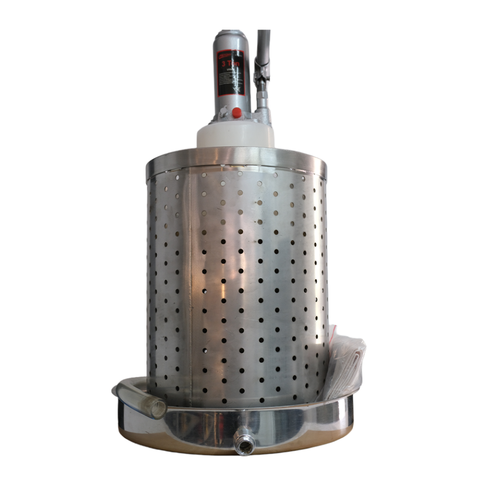 24 Litre Üzüm Sıkma Presi (304 Paslanmaz Krom Çelik Sepet)