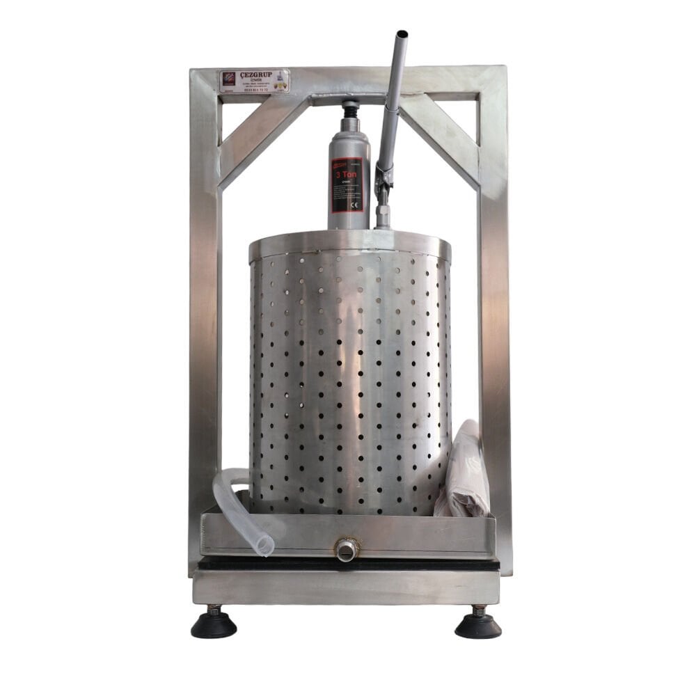 24 Litre Tamamı Krom 304 Paslanmaz Çelik Üzüm Sıkma Presi