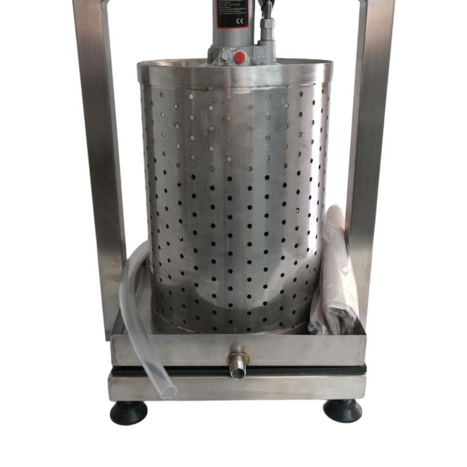 24 Litre Tamamı Krom 304 Paslanmaz Çelik Üzüm Sıkma Presi