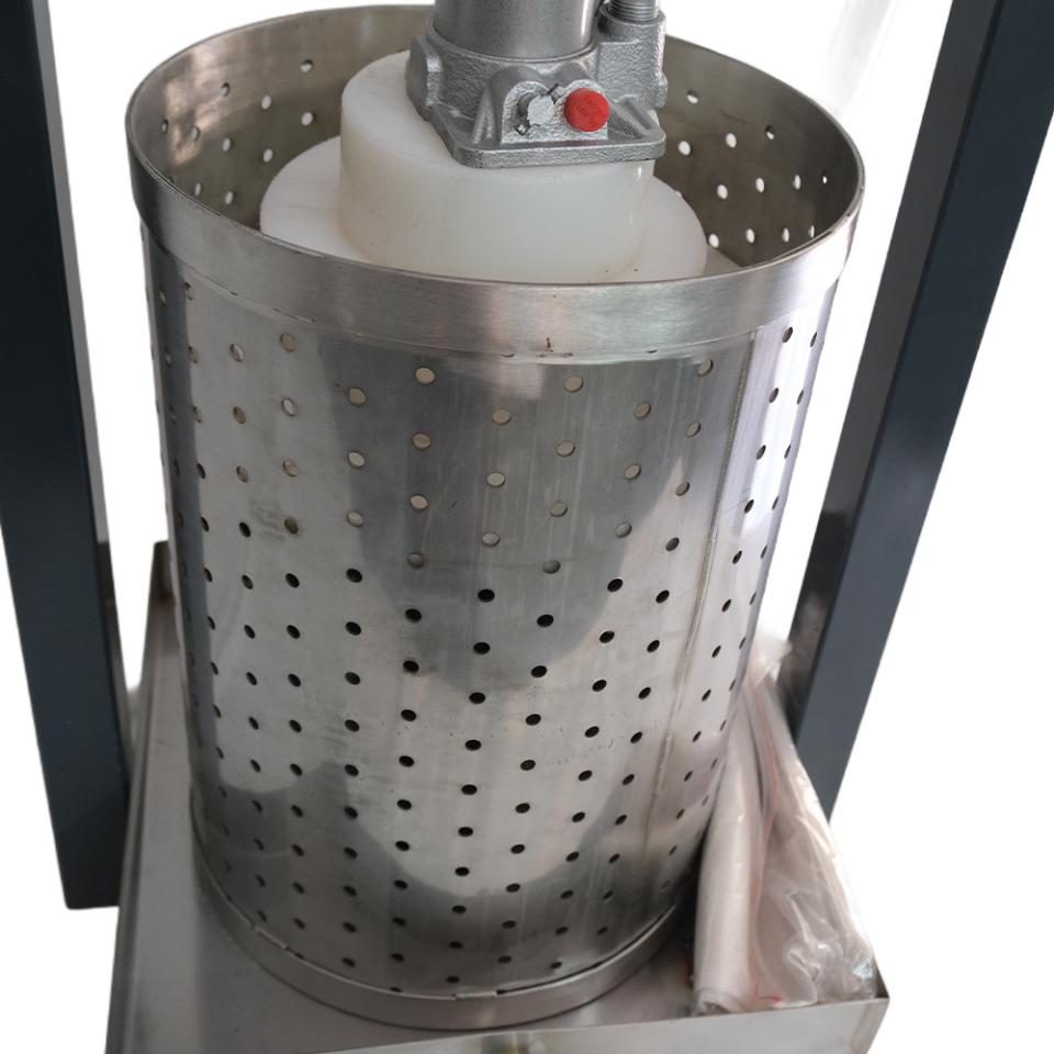 24 Litre Üzüm Sıkma Presi (304 Paslanmaz Çelik Krom Sepet ve Kare Tepsi)
